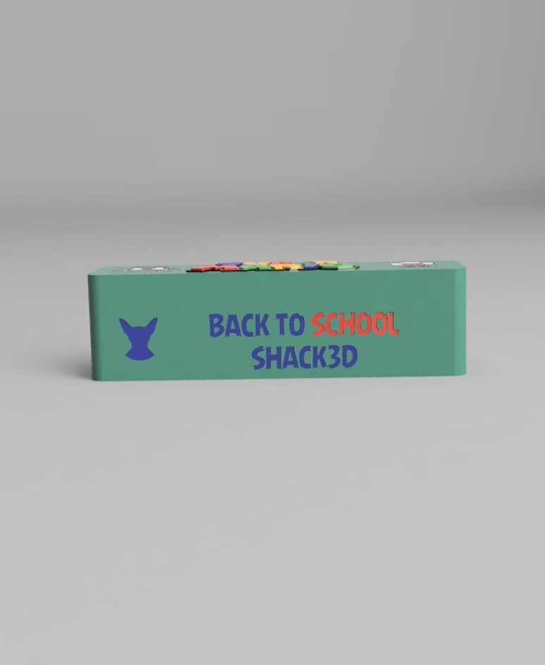 #BackToSchool PENCIL CASE MARIO 3d model
