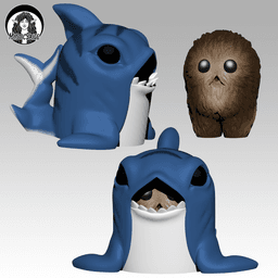 Squatchlings in Costumes - Chibi Cryptids 3d model