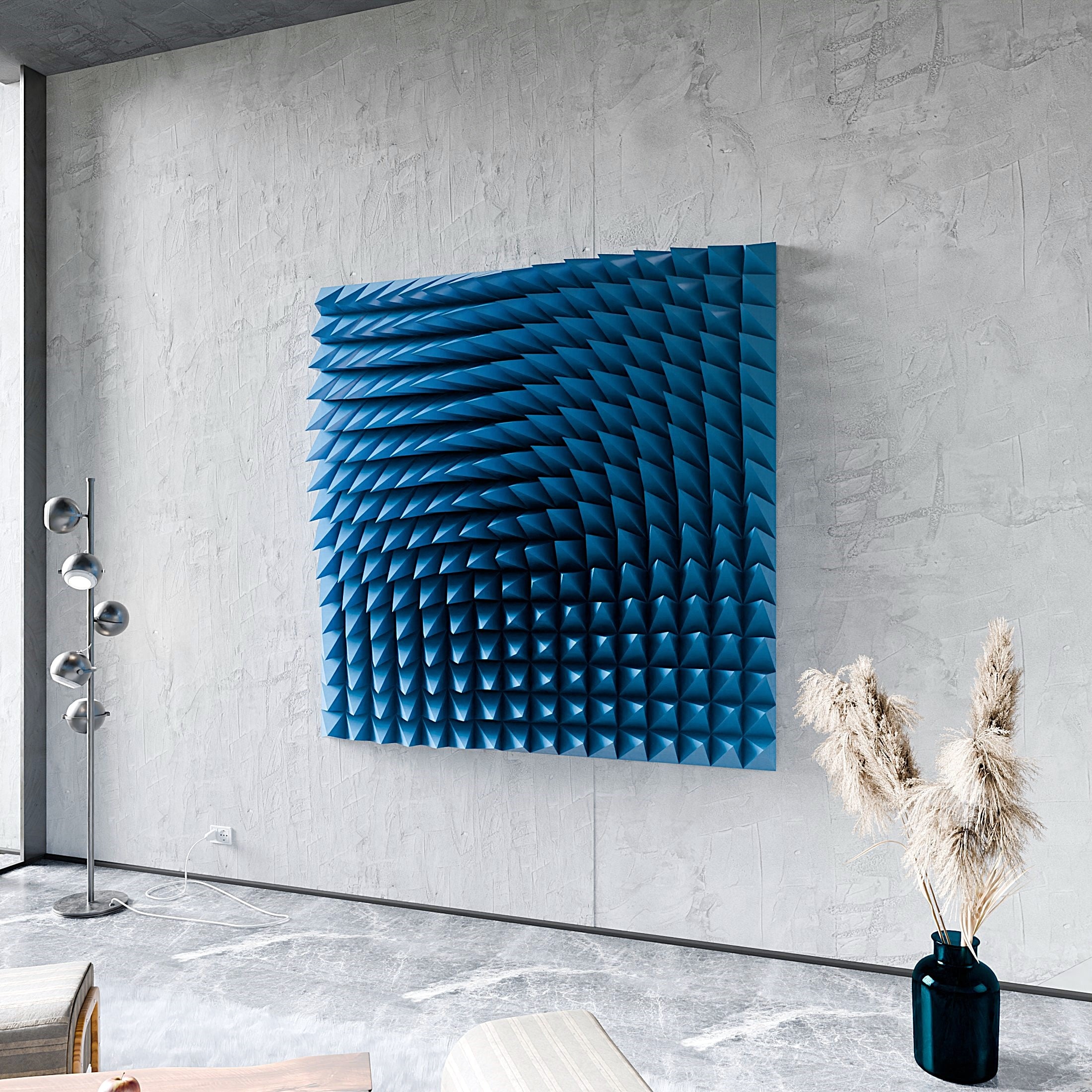 Free Version Spike Line Wall Art Designs 3d model