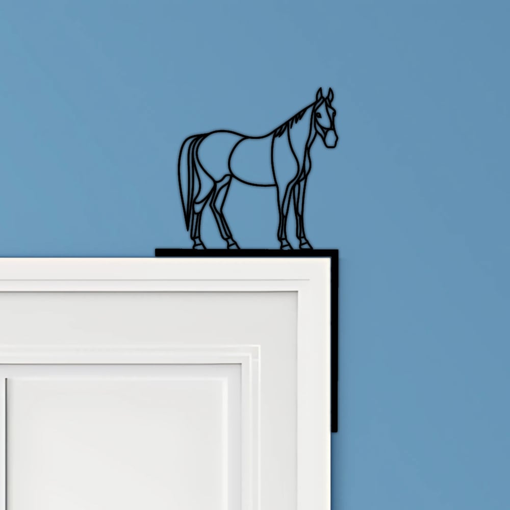 Horse Door Corner Decor 3d model