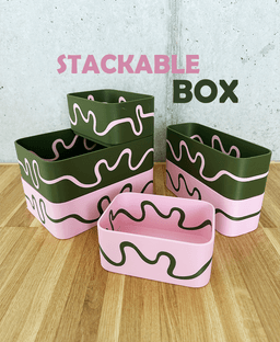 Stackable Box Set of 3 3d model