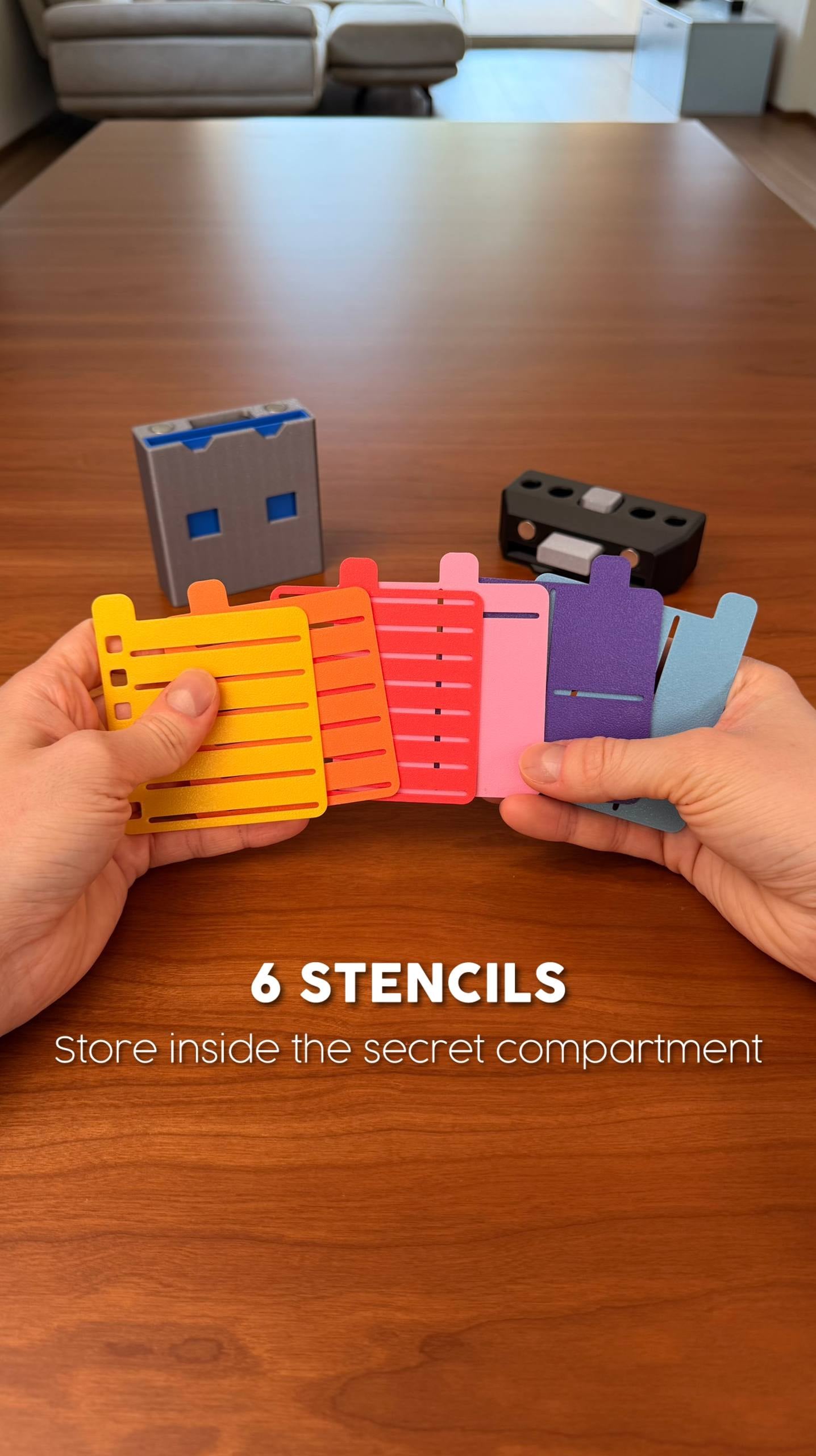 USB NOTE | STICKY NOTE HOLDER & STENCILS 3d model