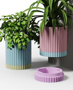 PETAL Collection - Planter Set 3d model