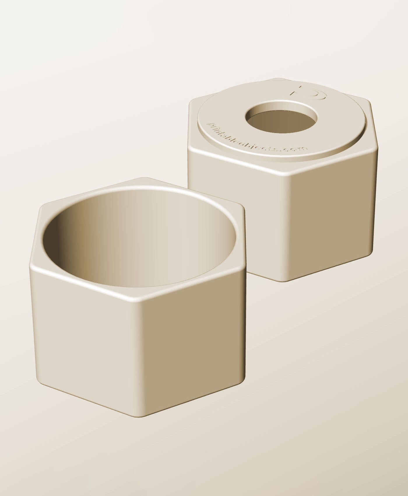 CH96-70-P Pierced container modular stackable module bin box 3d model