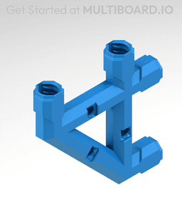 3x3 MU Bracket - Bolt-Locked Inserts 3d model