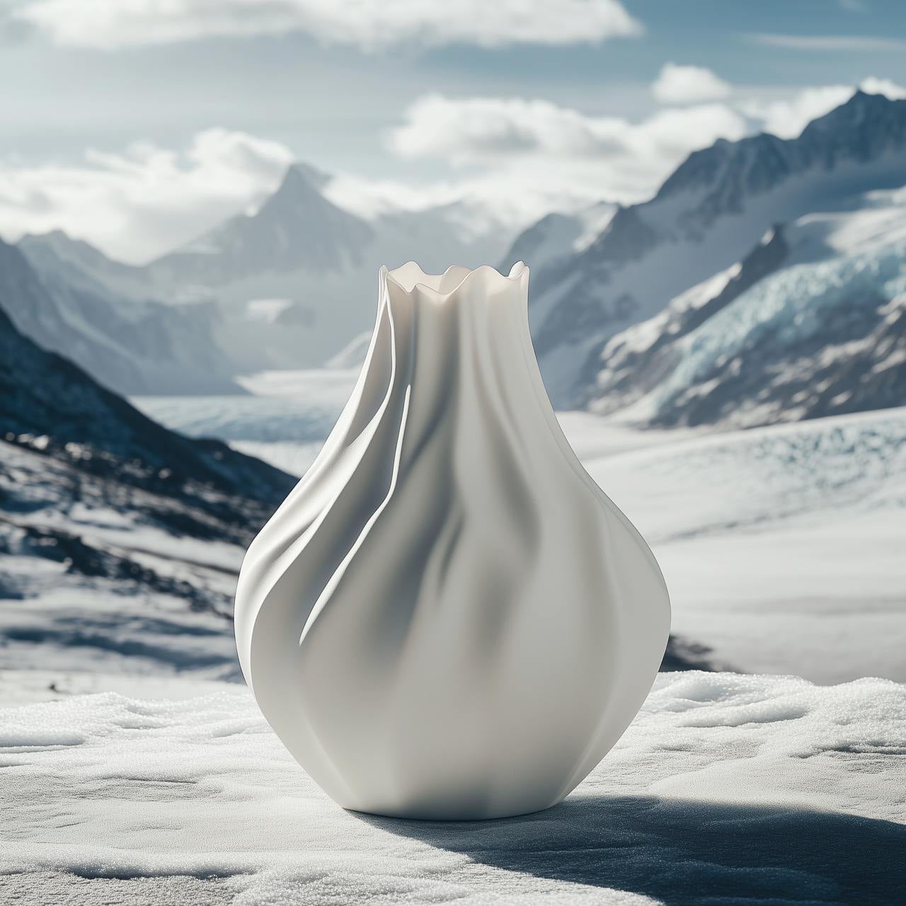Glacier Vase for Minimalist Home Decor 3d model