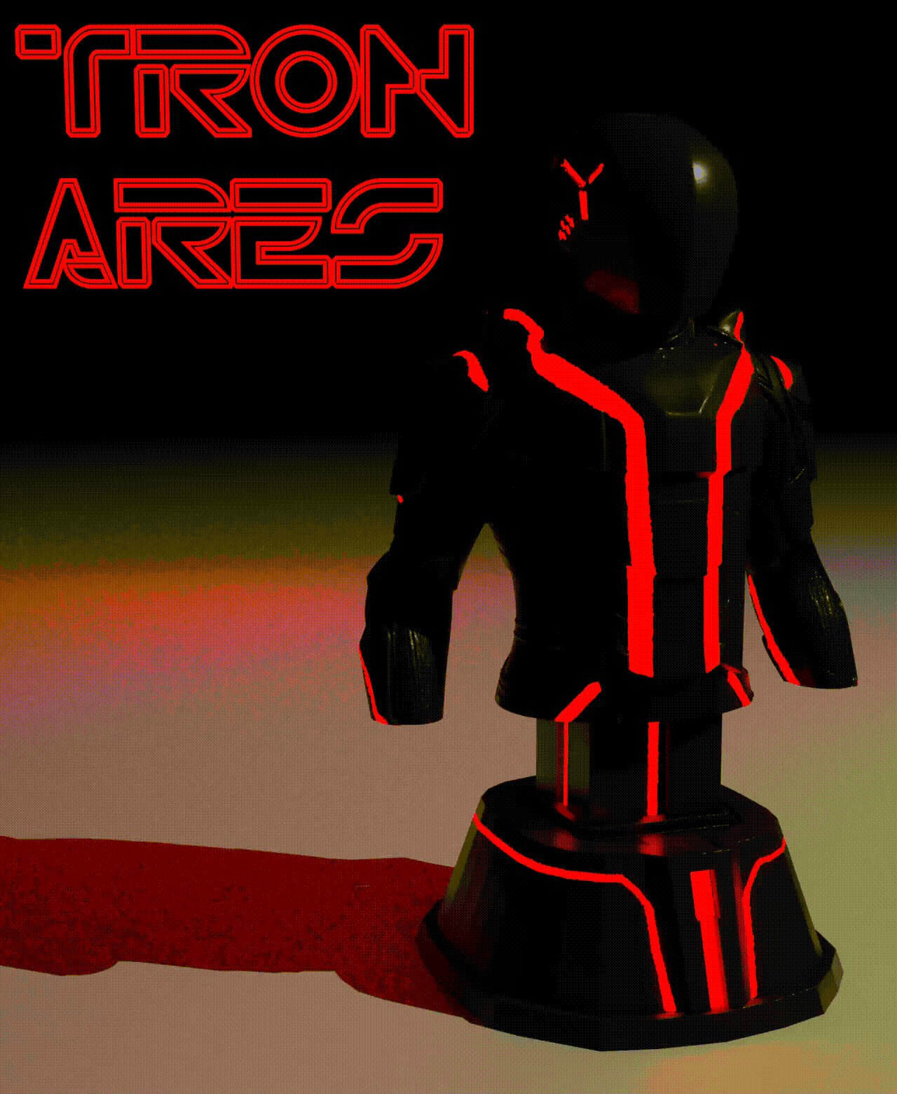 Tron Ares Bust 3d model