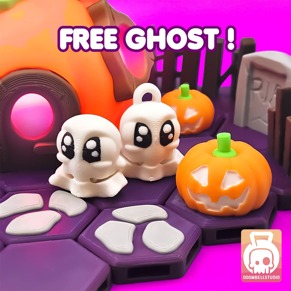 FREE Articulated Mini Ghost 3d model