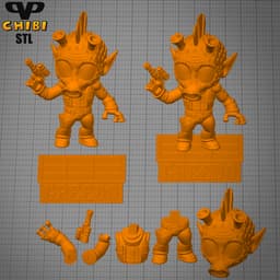 Greedo Chibi STL for 3D Printing ChibiSTL 3DXM 3d model