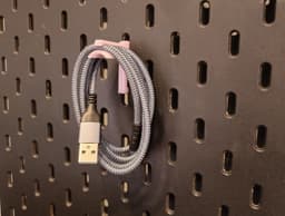 Simple cable older insert for ikea Skadis 3d model
