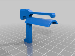 Simple cable older insert for ikea Skadis 3d model