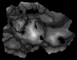 Topographical Map Of Barovia - Berkel 3d model