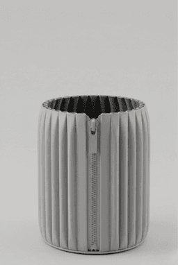 Zipper Makeup Brush Holder STL 3d model