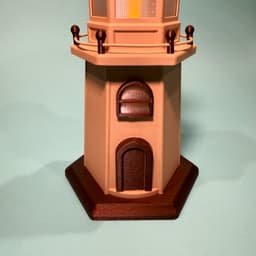Lighthouse LED Tea Light Decoration 3d model