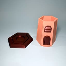 Lighthouse LED Tea Light Decoration 3d model