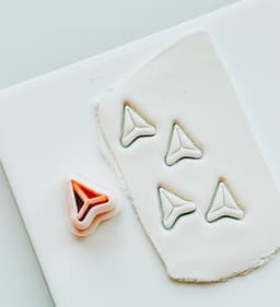 Shark Tooth Stud Earring Clay Cutter 3d model