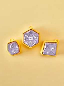 Dice Clicker Keychain Fidget Toy Bundle 3d model