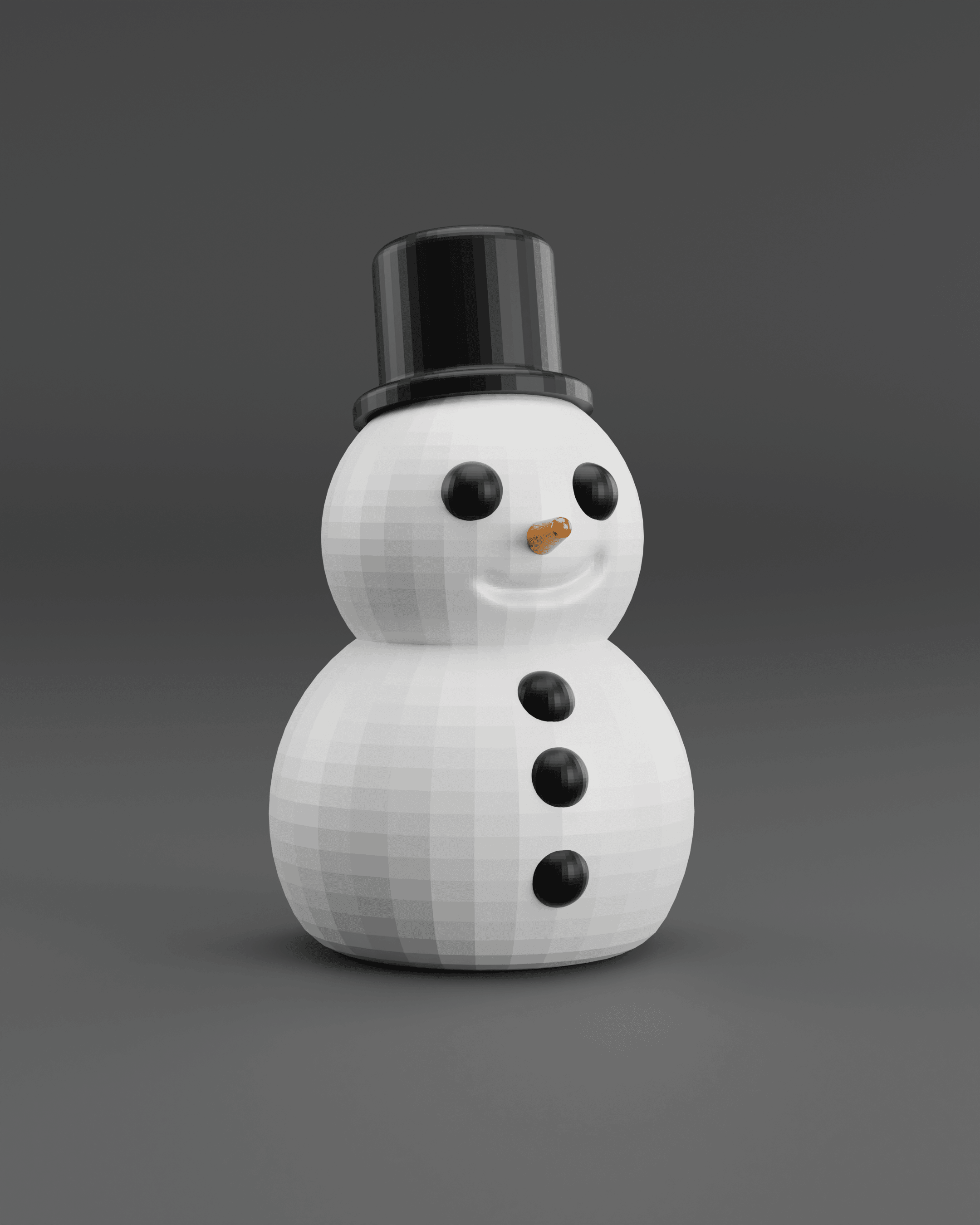 Mini Snowman **Support Free, Easy Print** AMS File Included 3d model