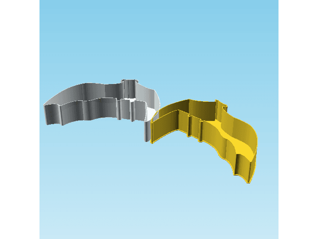 Bat 0048, nestable box (v2) 3d model