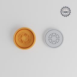 Wheel Shape Cutter Stamp, Perfect for Cookies & Fondant, Set Includes 3 Sizes, S/M/L PRODUCT_9 3d model
