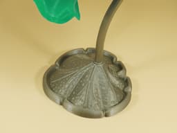 art nouveau lotus lamp 3d model
