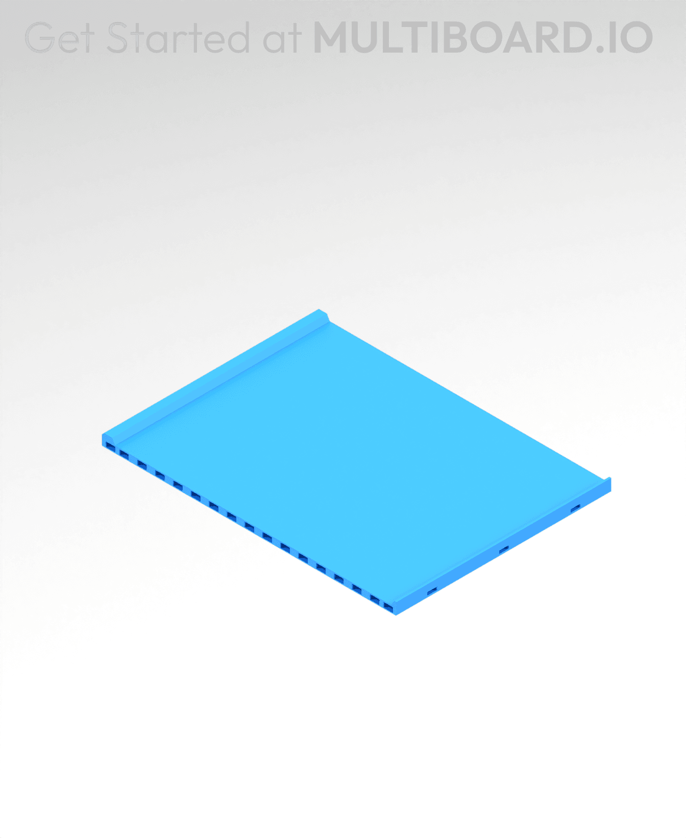 6x8 MU - Center - Modular Bolt-Locked Shelf 3d model