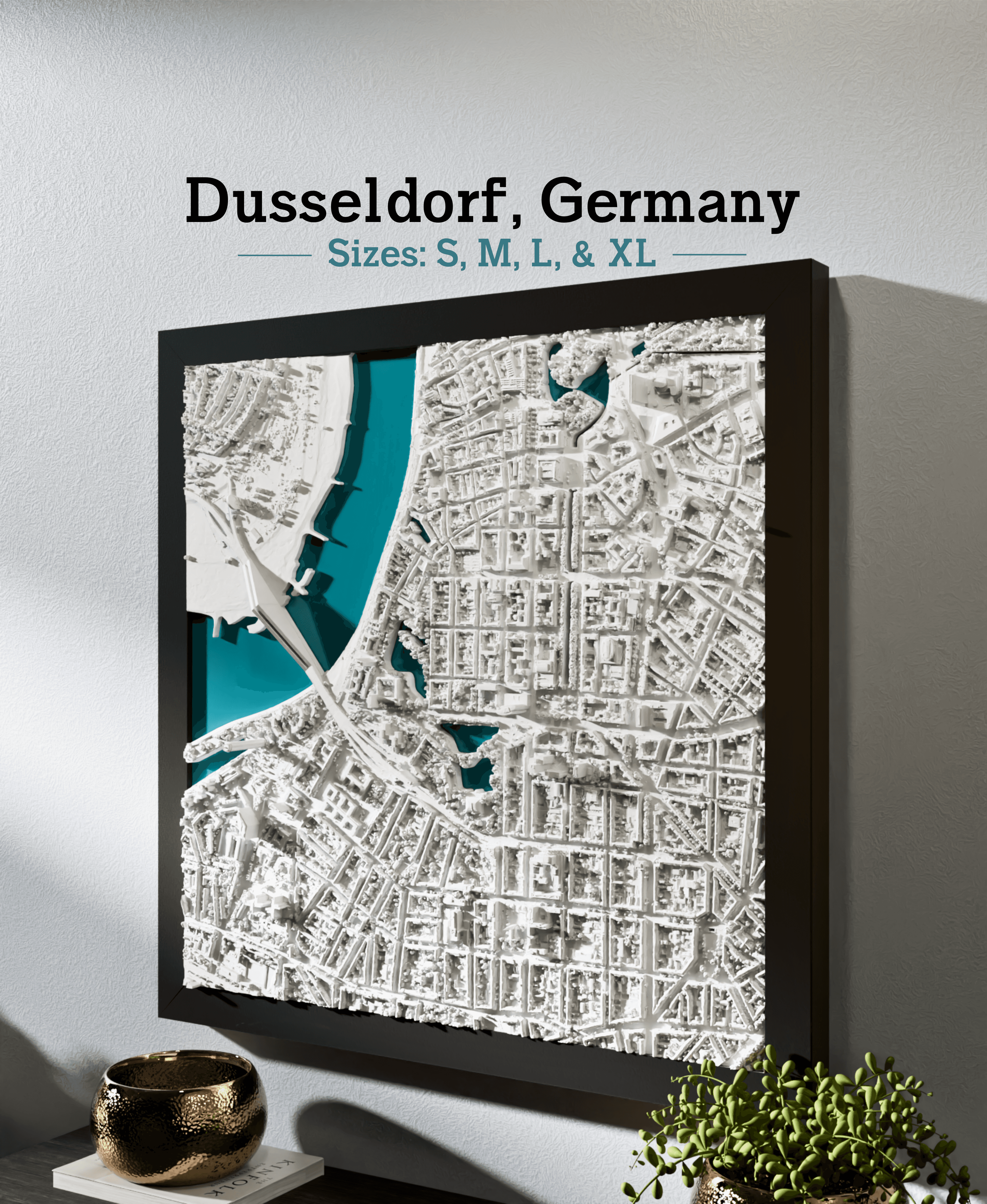 Dusseldorf, Germany - S, M, L, & XL 3d model