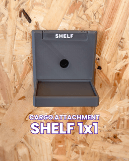 Shelf 1x1 - Cargo Attachment 3d model