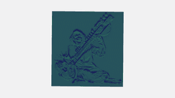 Ravi-Shankar Wall Art 3d model