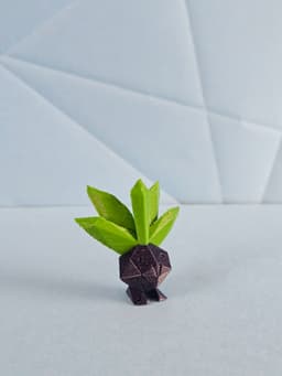 Oddish Low Poly Pokemon 3d model