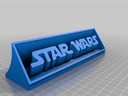 Star Wars Desk Logo 3d model