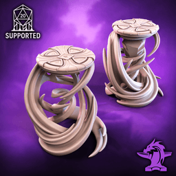 Arcane Observation Platform | Magical Platform With Telescope 3d model