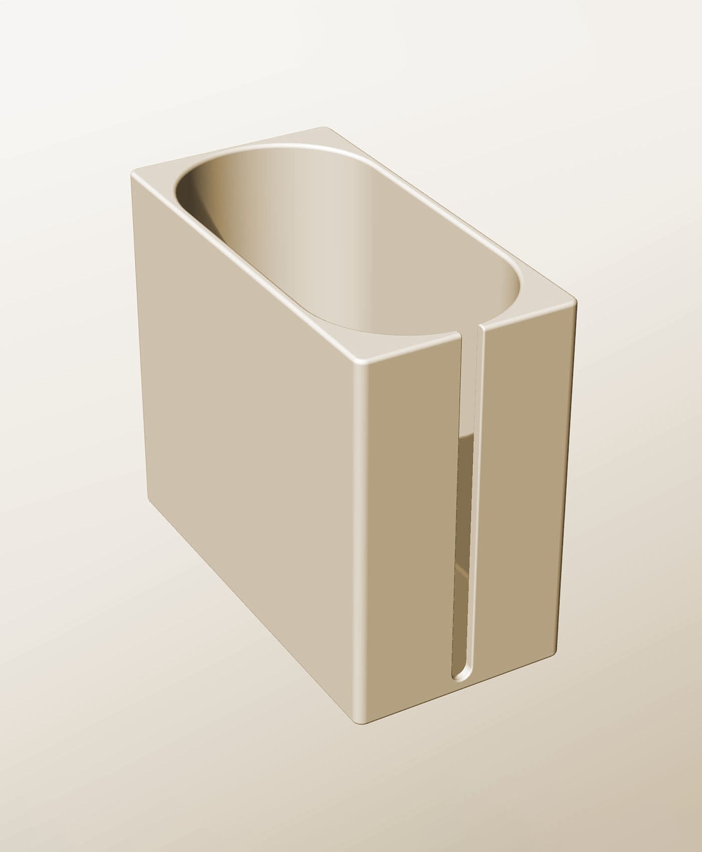 CX96-180-SS Modular slotted component container modern decor 3d model