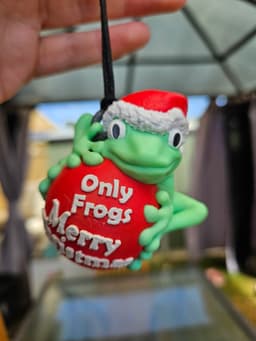 Frog Christmas Ornament 3d model