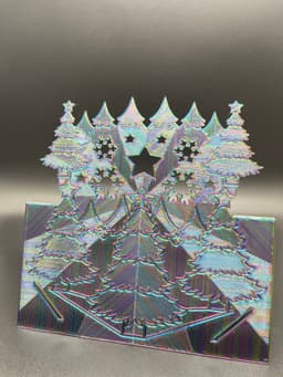Print Flat Greeting Card or Photo Holder 3d model