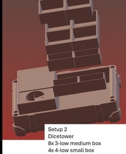 Suitcase for boardgaming or RPG 3d model