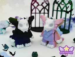 SkullyBoo + Gothic Windows & Dice Tower 3d model