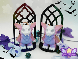 SkullyBoo + Gothic Windows & Dice Tower 3d model