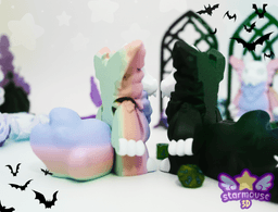 SkullyBoo + Gothic Windows & Dice Tower 3d model