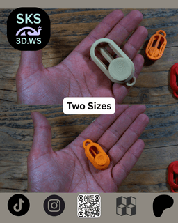 Print in Place Thumb Slider Free Model 3d model
