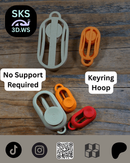 Print in Place Thumb Slider Free Model 3d model