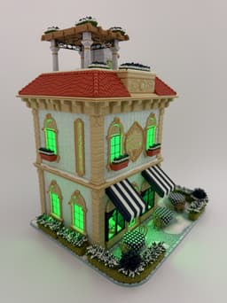 Fulv's Pizza Restaurant (Santa's Pizza) 3d model
