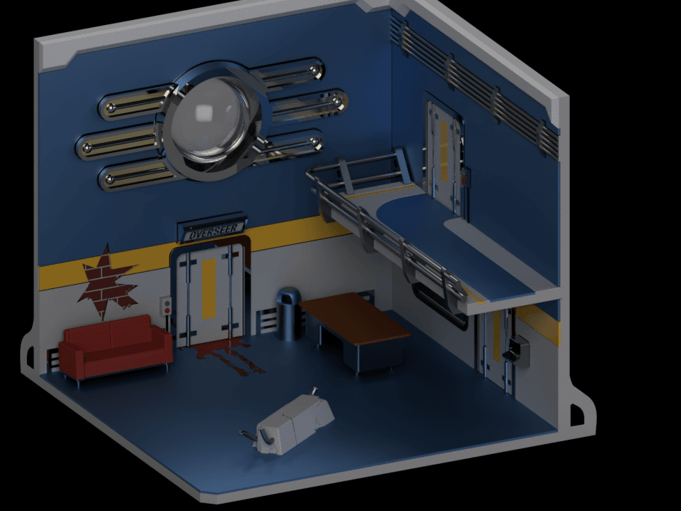Fallout Vault Diorama 3d model