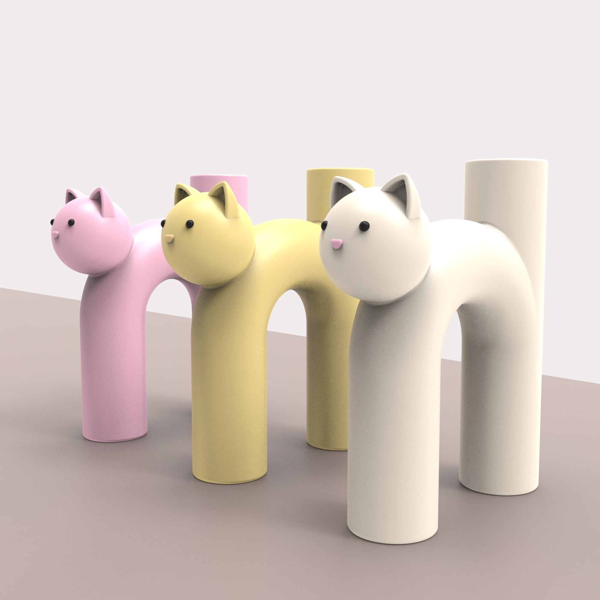 cute_cat_vase.stl 3d model
