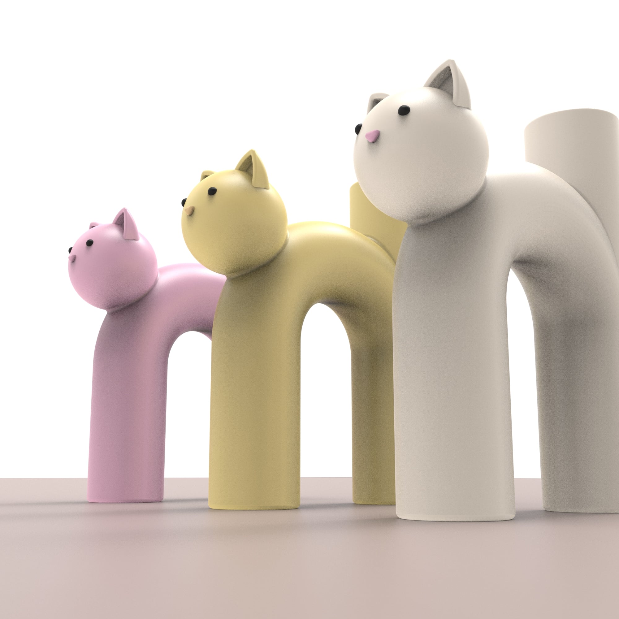 cute_cat_vase.stl 3d model