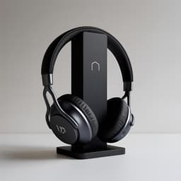 Modern Minimlist Headphone Holder 3d model