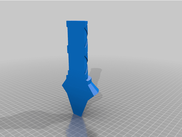 Decayed master sword totk 3d model
