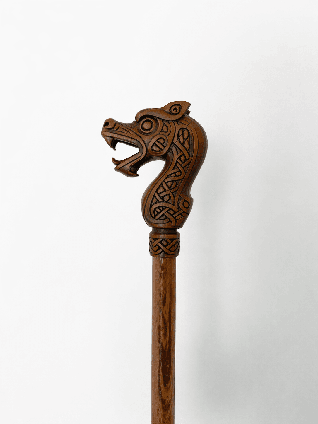 Viking Draken Cane Handle 3d model
