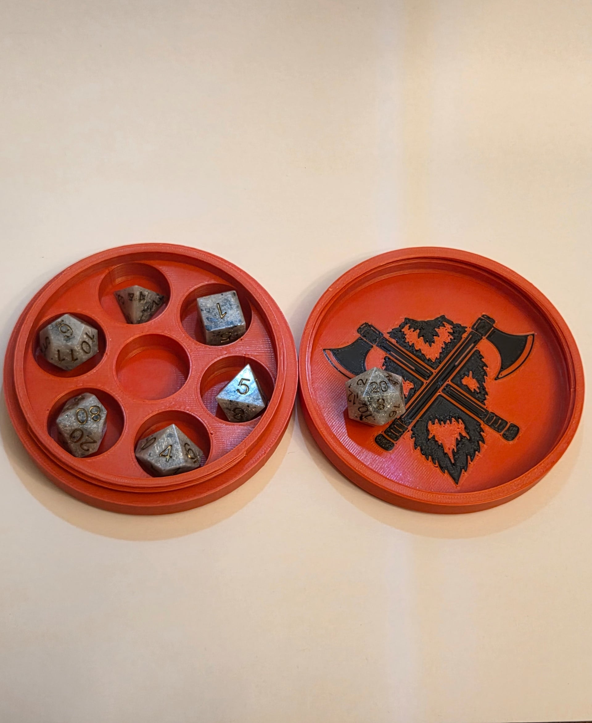 Dice Container Tray Threaded Bundle 3d model