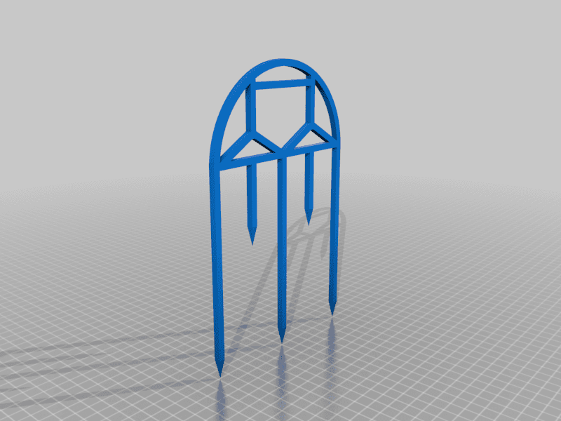 Trellis For Small Plants with FreeCAD Project Source 3d model